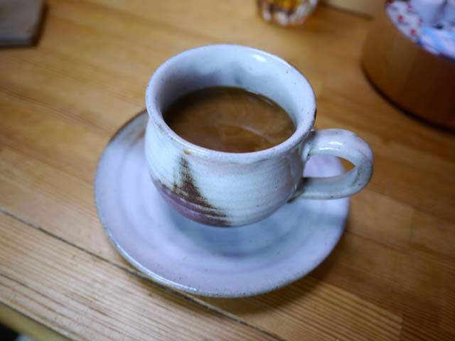 松楓荘朝のコーヒー